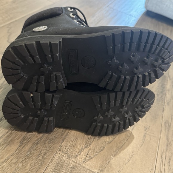 ✨ Timberland Women's 6-Inch Premium Waterproof‎ Boots - Black Nubuck - Size 8 ✨ - Picture 8 of 11